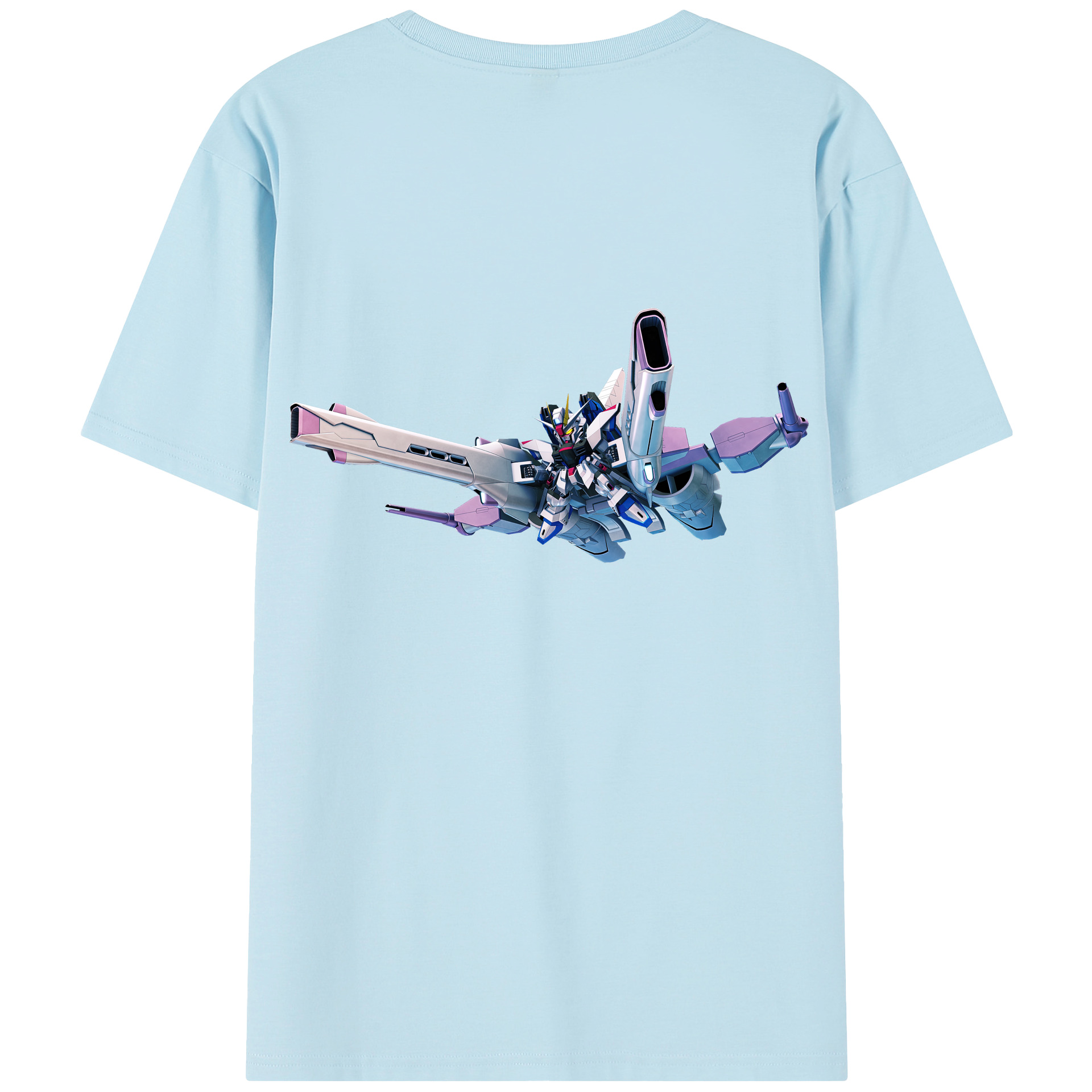 （画像用） 機動戦士ガンダム Mobile Suit Gundam 綿100％半袖Tシャツ（背面プリント）